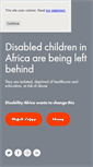 Mobile Screenshot of disability-africa.org